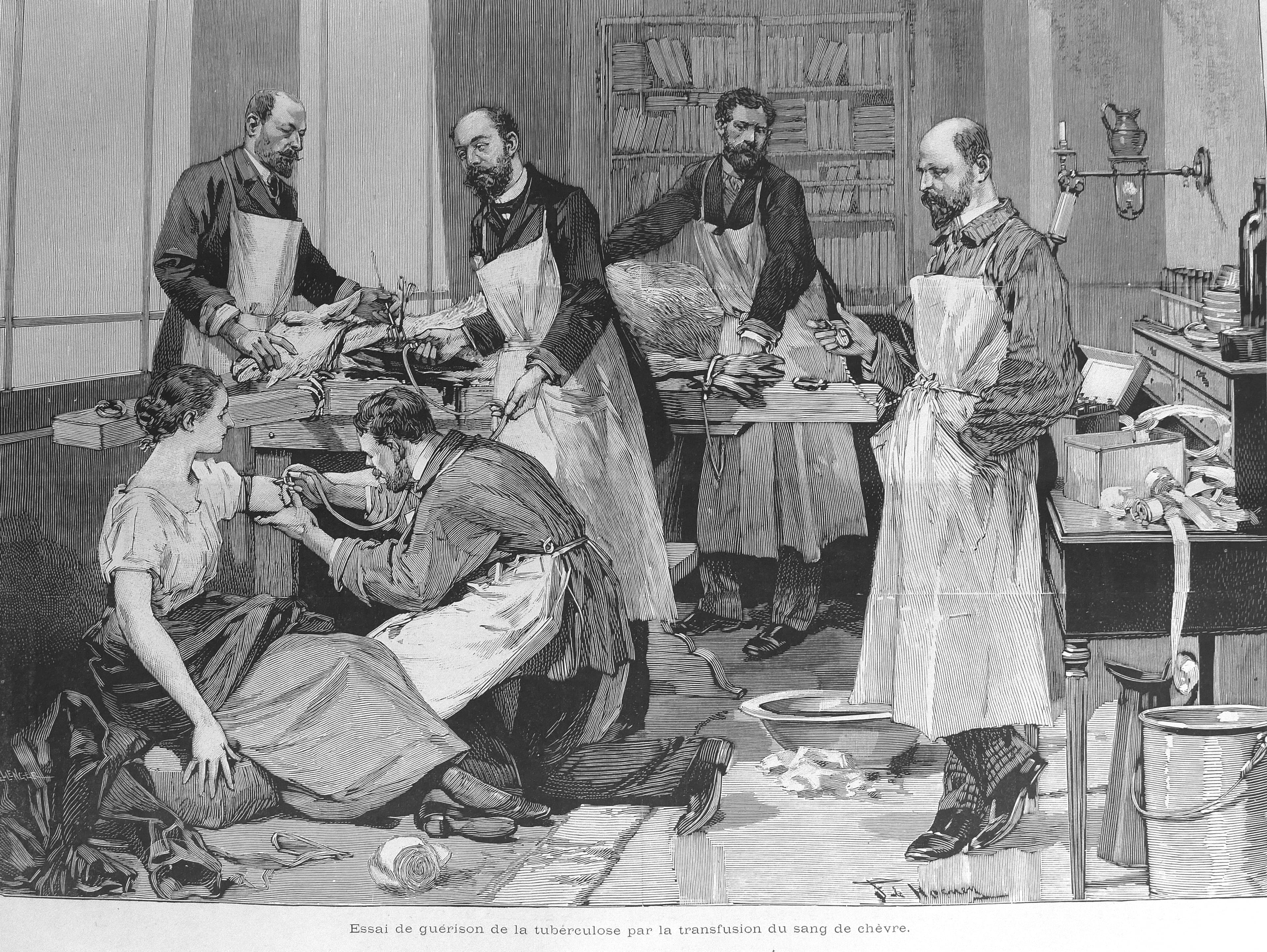 1891 illustration related to tuberculosis treatment.