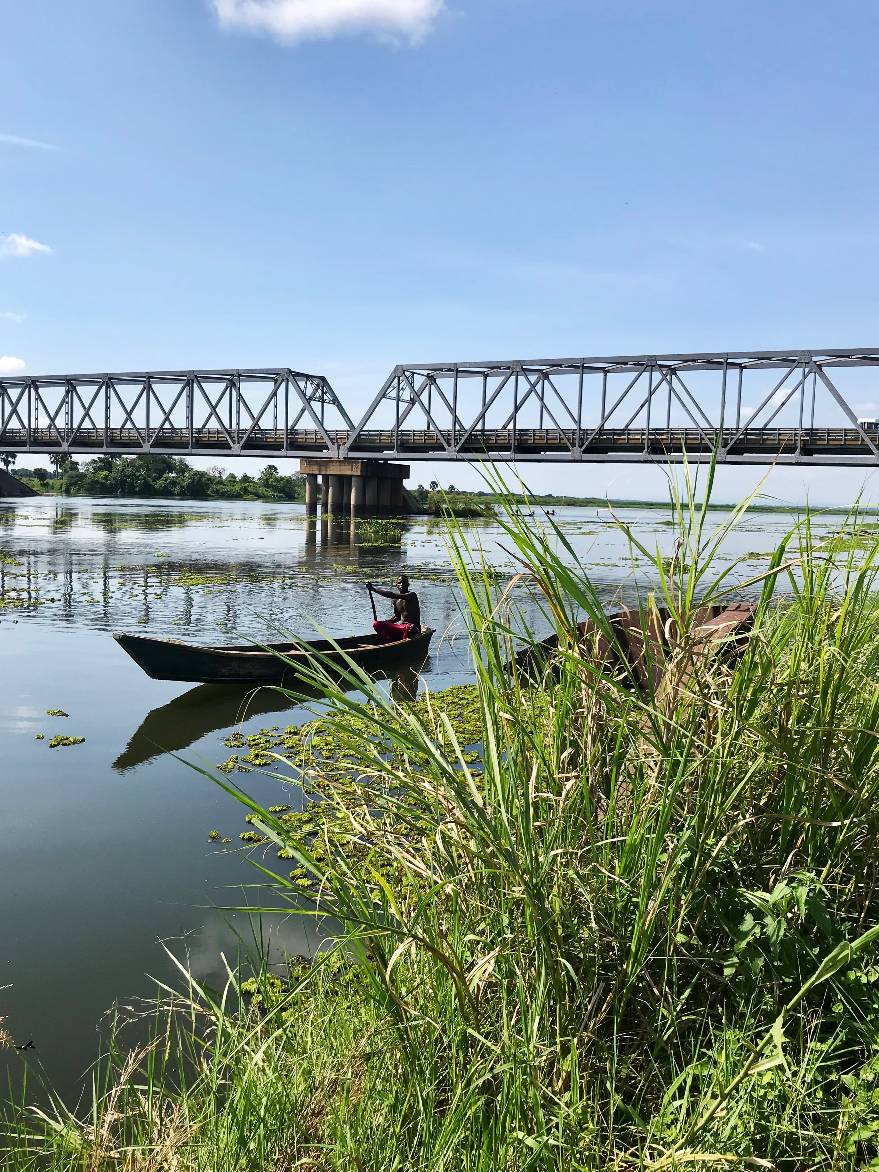 The Albert Nile Bridge in Pakwach district, northeastern Uganda. The West Nile district lies west of the Albert Nile, the river that gave the district its name, which gave the virus its name.
