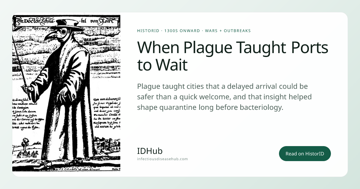 When Plague Taught Ports to Wait | HistorID